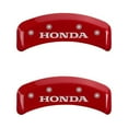 thumbnail image 5 of MGP 4 Caliper Covers Engraved Front & Rear Honda Red finish silver ch Fits select: 2008-2012 HONDA ACCORD EXL, 5 of 6