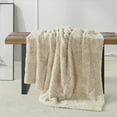 thumbnail image 4 of Home Soft Things Herringbone Faux Fur Throw - Beige - 50" x 60", 4 of 10