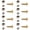 9mm silver, variant on Pack of 8 Sturdy Brass Decorative Screws With Glass Caps for Furniture Fixing Rustproof Construction Furniture Hardware