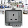 thumbnail image 4 of Socket, PC Housing Electrical Socket IP66 UK Standard Impact Resistance Flameproof  For Office For Outdoor, 4 of 8