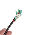 thumbnail image 5 of Unique Bargains 1 Pc Hair Chopstick Classic Leaves Gardenia Hair Hairpin Black White Blue, 5 of 5