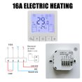 thumbnail image 3 of Termostato inteligente para el hogar Control de temperatura programable Protección IP20 Termostato digital de encendido/apagado temporizado 24 horas para calefacción por suelo radiante eléctrico de 16, 3 of 8