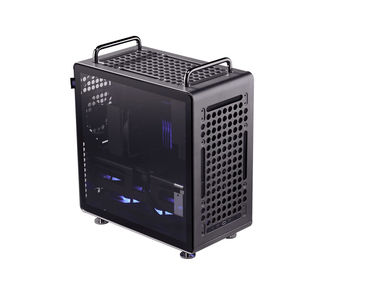 Cooler Master QUBE 540 High-Airflow ATX Mid-Tower Case, 415mm GPU Clearance Max, Designed Ready RTX 5090|RX 9070 XT, Tempered Glass, Modular & Customizable Design, Reversible I/O Panel - Stardust Iro