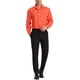 thumbnail image 2 of Camisa de vestir de botones de manga larga para hombre con estampado de lunares INSPIRE CHIC S Roja, 2 of 7