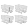 thumbnail image 2 of 4Pcs Refrigerator Wine Holder,Clear Stackable Plastic Wine Rack Storage Water Bottle Organizer Water Bottle for Fridge, 2 of 5