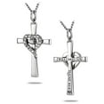 thumbnail image 3 of Women's Stainless Cross with Crystal Heart-Isaiah 46:4 by Shields of Strength, 3 of 4