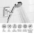 Prdigy 2 Pack Universal Adjustable Shower Head Holder No Drill, Self