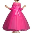 thumbnail image 4 of Jalioing Girls Ball Gown Long Sleeve Lace Mesh Princess Dress Elegant Wedding Party Dress Birthday Dress, 4 of 5