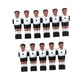 thumbnail image 5 of 11 piezas de repuesto para futbolín de mesa, para jugadores de fútbol Pelo negro y blanco, 5 of 9