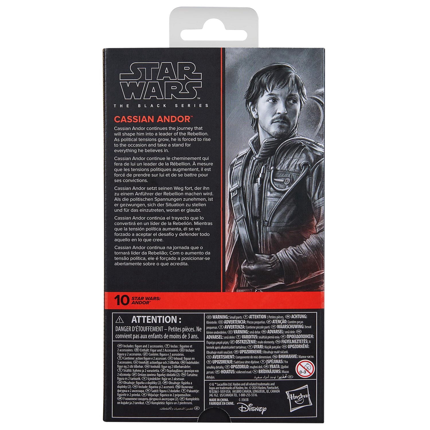 Star Wars The Black Series, Cassian Andor, figurine de collection (15 cm)