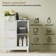 thumbnail image 2 of VERDALAY Armario de baño con 3 cajones Armario de almacenamiento de pie con una sola puerta Armario de madera con patas elevadas Armario lateral organizador Armario con puerta para baño y dormitorio, 2 of 7
