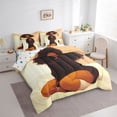 thumbnail image 3 of Homewish Black Girl Twin Bedding Sets 7-Piece for Teens Female Girls,Dreamy Princess Bedding Comforter Set Microfiber,Black Brown Breathable Sheet Sets,Uper Cozy Room Decor,Reversible, 3 of 8