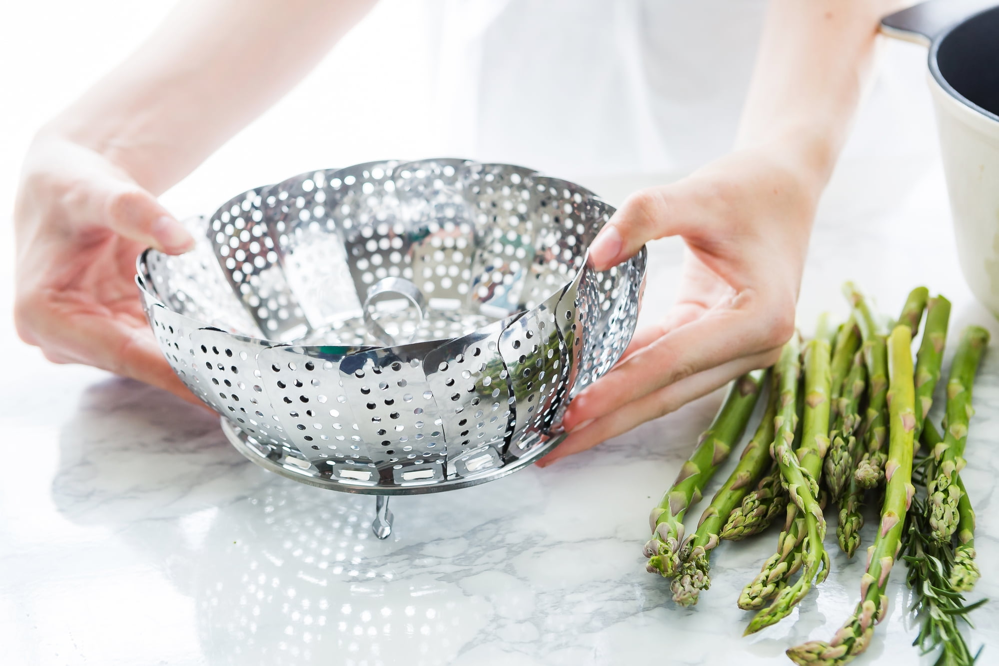GoodCook Everyday Stainless Steel Collapsible Steamer Basket, Silver