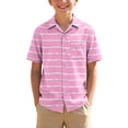 thumbnail image 1 of T-Shirt à Col Rabattu à Manches Courtes pour Garçons et Filles, Haut Imprimé Doux et Respirant pour Fête Décontractée, 1 of 8