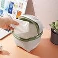 thumbnail image 2 of Trash Can Cartoon Bear Large Capacity Wide Opening Anti-slip with Lid Dust Case Flip Cover Mini Desktop Garbage Storage Bin Home Improvement, 2 of 8
