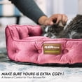thumbnail image 2 of Cama para mascotas ClevaHome para mascotas pequeñas de hasta 7 kg, redonda, rosa ciruela, 2 of 7