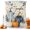 Beige, variant on Hello Pumpkin Fall Shower Curtains for Bathroom, Orange Thanksgiving Botanical Blue Grey Waterproof Fabric Shower Curtain, Decorative Bathroom Curtain for Bathtub, 72"x72", No Hooks Included