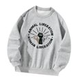thumbnail image 1 of Sudadera con cuello redondo para mujer, ropa de calle, sin capucha, estampado gráfico, camisetas sueltas para el trabajo, senderismo, mochilero, , M M, 1 of 10