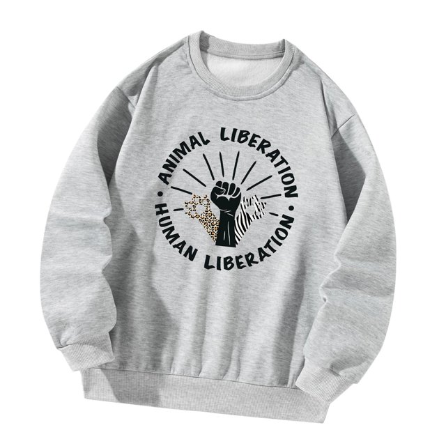 Sudadera con cuello redondo para mujer, ropa de calle, sin capucha, estampado gráfico, camisetas sueltas para el trabajo, senderismo, mochilero, , M M