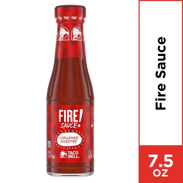 Taco Bell Fire Sauce, 7.5 oz Bottle - Walmart.com - Walmart.com