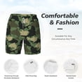 thumbnail image 5 of Lsque Mens Swim Trunks Camouflage Shark Pattern - Bathing Suit Compression Liner - Beach Swim Shorts Swimwear - (S-3XL) - Stretch Quick Dry -3X-Large, 5 of 9