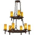thumbnail image 3 of Meyda 144754 33 in. Newcastle 9 Light Two Tier Chandelier - Victorian, 3 of 5