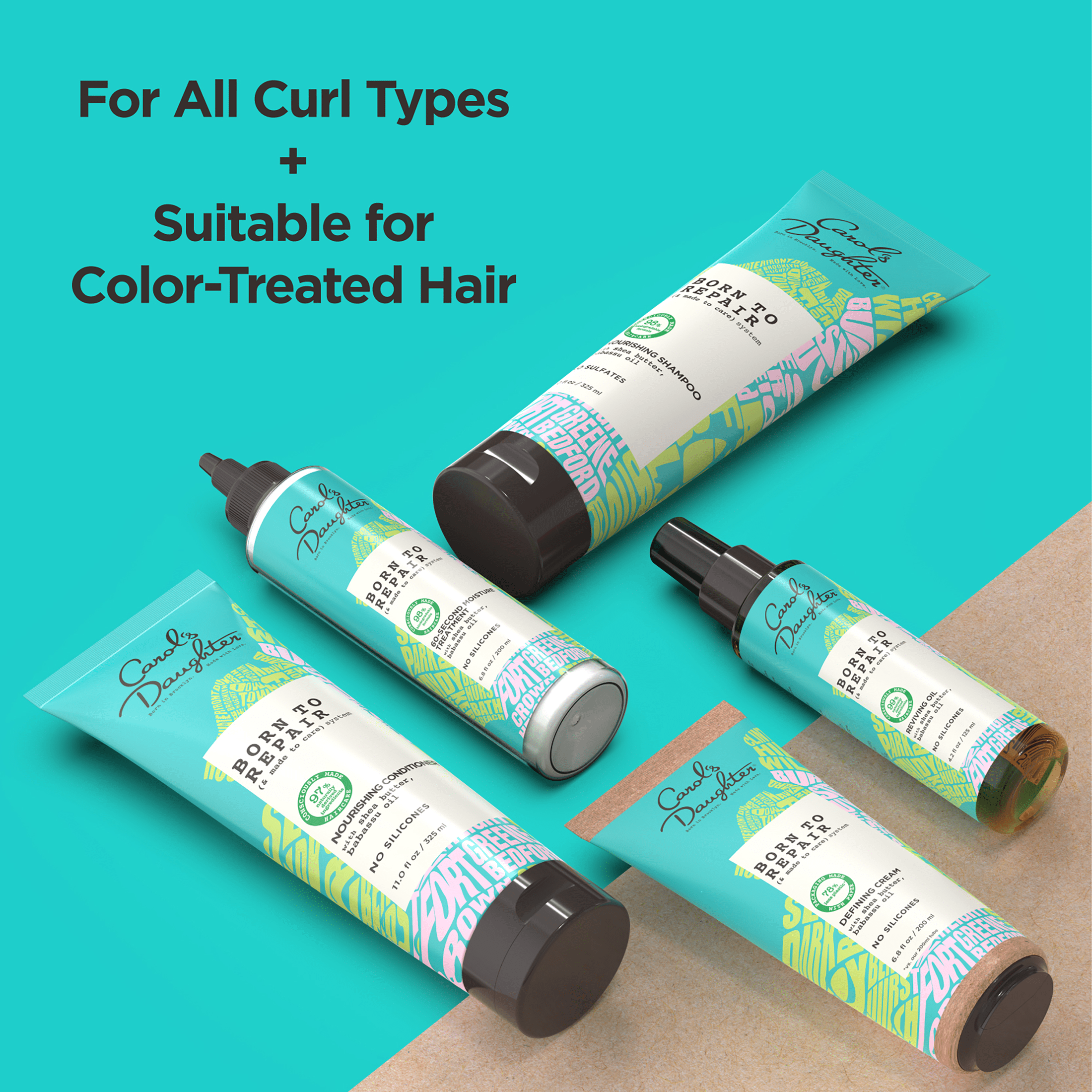Carol's Daughter Born to Repair Reviving Nourishing Hair Oil, for Curly Hair, with Shea Butter, 4.2 fl oz