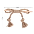 thumbnail image 6 of Trayknick Handmade Boho Rustic Farmhouse Curtain Tiebacks - 2Pcs Cotton Rope Tiebacks with Wooden Stick for Curtain Drape Holdback Home Decor, 6 of 8