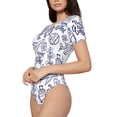 thumbnail image 3 of Picia World Travel2 Womens One Piece Swimsuits Modest Tummy Control Bathing Suits Lace Up Slimming Swim Suit-Large, 3 of 9