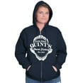 thumbnail image 3 of Amity Island Shark Fishing EST 1975 Unisex Plus Size Zip Hoodie Brisco Brands 2X, 3 of 6