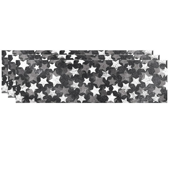 Creative Teaching Press Chalk It Up! Chalk Stars EZ Border, 48 Feet Per Pack, 3 Packs