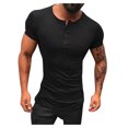 thumbnail image 1 of Leutsin Spring And Summer Men's Casual Short-sleeved Solid Color Blouse, 1 of 8