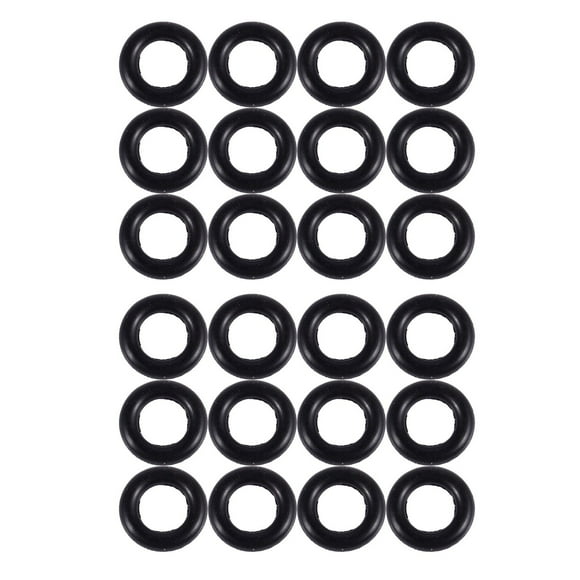 Black 9mm x 2.0mm Rubber Seals Oil Seal O Rings 24 PCS,24 x rubber O ring,Black