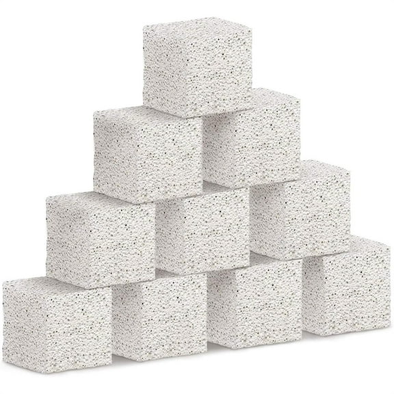 Triani 10Pcs Hamster Chew Toy Lava Square Stone Teeth Grinding Toys 1.78" Small Animal Lava Bites for Hamsters Chinchillas and Parrot