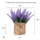 thumbnail image 1 of Planta artificial en maceta, cuerda de cáñamo, bolsa, flor falsa, bonsái, pequeña lavanda, decoración, regalo, planta artificial en maceta, 1 of 5