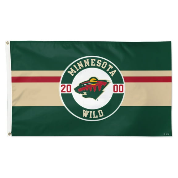 WinCraft Minnesota Wild 3' x 5' Applique Flag