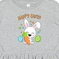 thumbnail image 4 of Inktastic Happy Easter Bunny with Eggs and Carrot Girls Toddler Dress, 4 of 5