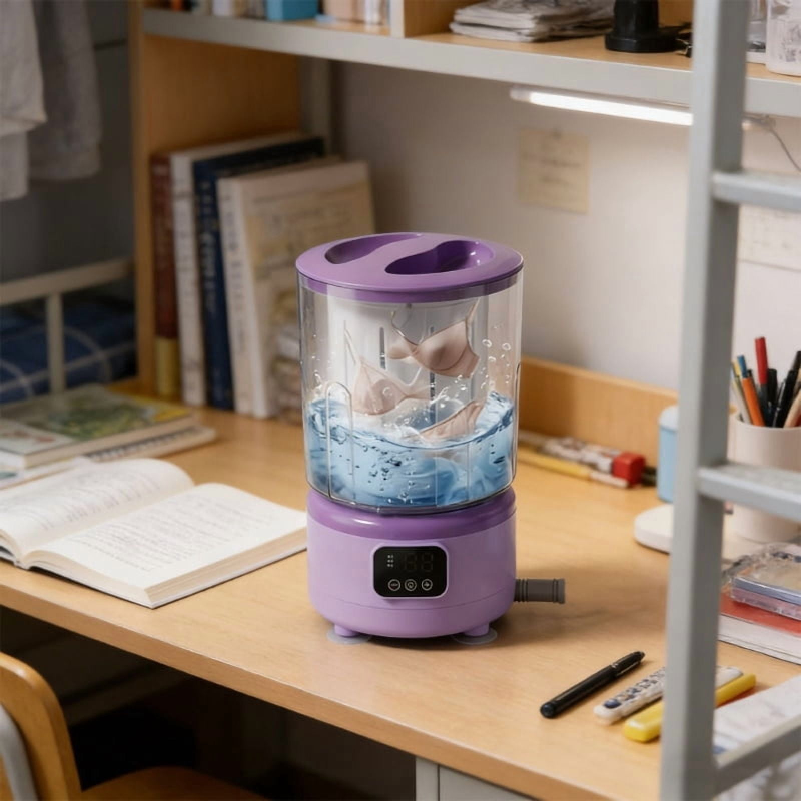 Underwear Washing Machine Rechargeable Small Portable Washing Machine Underwear Baby Clothes Lightweight for Apartment