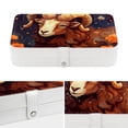 thumbnail image 4 of Constellation PU Leather Jewelry Organizer Box with Removable Compartment and Portable Design for Necklace, Earring, and Jewelry Storage, 4 of 6