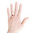 thumbnail image 4 of ANGARA Natural Oval 1.25 ct Ruby Off-Centered Solitaire Ring With Diamonds in 14K Yellow Gold for Women (Size-8x6mm) | July Birthstone, Anniversary, Jewelry Gift for Women | Natural Ruby Ring, 4 of 9