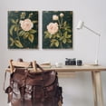 thumbnail image 2 of Stupell Industries Enchanted Vintage Pink Rose Florals Distressed Black Canvas Wall Art, 24 x 30, Design by Victoria Borges, 2 of 6