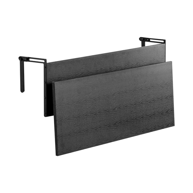 KFFKFF Table Suspendue pour Balcon, Table Pliante de Rambarde de Balcon 12 x 48 Po, Table de Bar de Balcon Extérieure pour Rampes, Capacité de 50 Lb, Convient aux Rampes de 1 Pouces à 4,3 Pouces, Table de Service pour Patio et Terrasse
