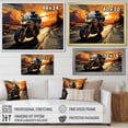 thumbnail image 4 of Designart "Riding With Expressionist Flair" Motorcycle Wall Art Prints, 4 of 7