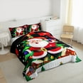 thumbnail image 3 of Manfei Santa Claus Bedding Comforter Set for Kids, Christmas Tree Twin Comforter Sets, Gingerbread House Bedding Set, Breathable Home Decor, Reversible 2-Piece, 3 of 8