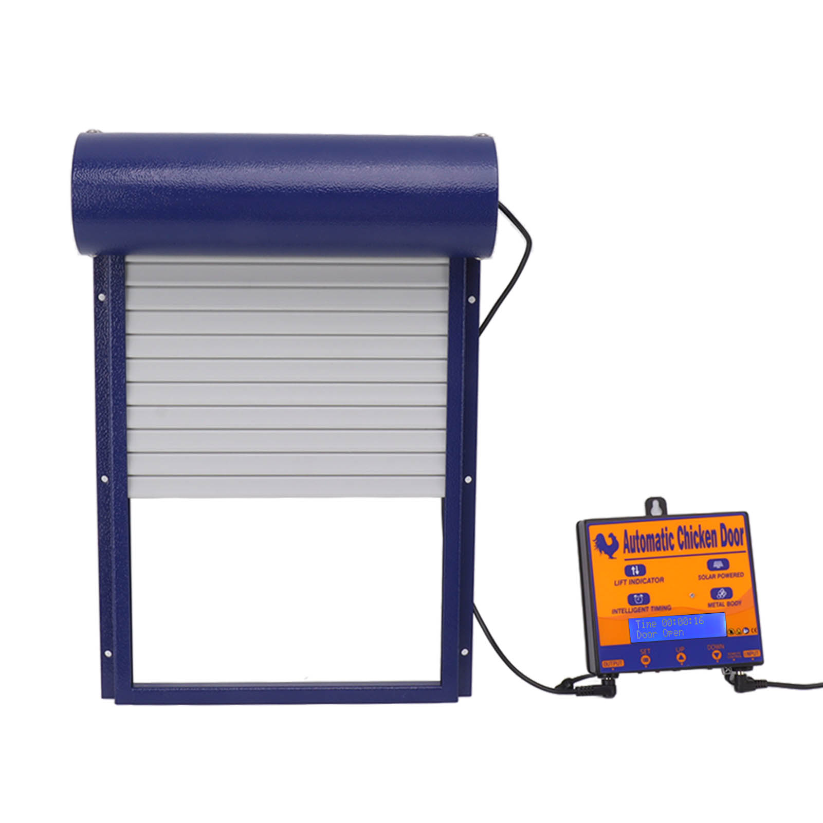 Automatic Chicken Coop Door Solar Powered Opener With Timer Light