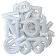 thumbnail image 7 of 72 Pcs White Alphabet and Numbers Iron-on Letters Varsity Decorative Repair Patches Numbers 0-9 Applique Embroidered Patch A-Z Letters Iron-on for Clothing Handbags Shoes Hats By Scheam, 7 of 7