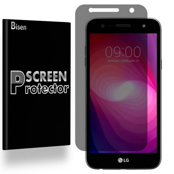 LG Fiesta LTE [BISEN] Privacy Anti-Spy Screen Protector, Anti-Scratch, Anti-Shock, Anti-Bubble