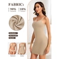 thumbnail image 4 of Vaslanda Shapewear Slips for Under Dresses Lace Cami Slips Tummy Control Body Shaper Seamless Full Slip Under Dress, 4 of 6