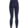 thumbnail image 6 of Under Armour Womens HeatGear High Waisted Pocketed Leggings Midnight Navy 410/White X-Small Short, 6 of 7