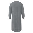 thumbnail image 5 of Kureaily Women's Strip Long Sweater Coat 2024 Solid Color Loose Sleeve Long Cardigan Solid Color Cardigan, 5 of 5